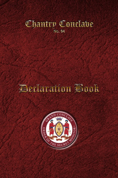 MASONIC DECLARATION BOOK - OSM
