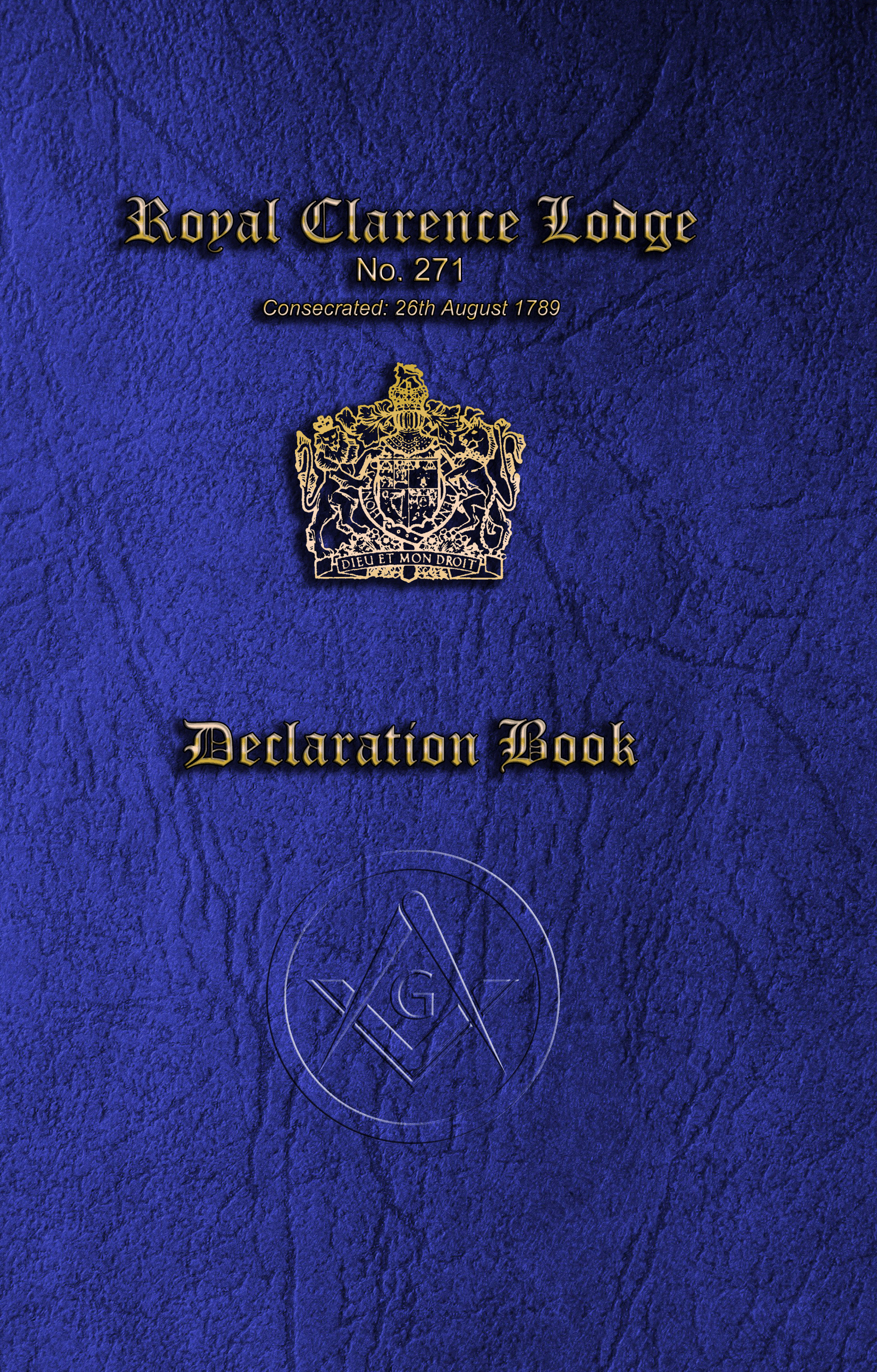 MASONIC DECLARATION BOOK - CRAFT