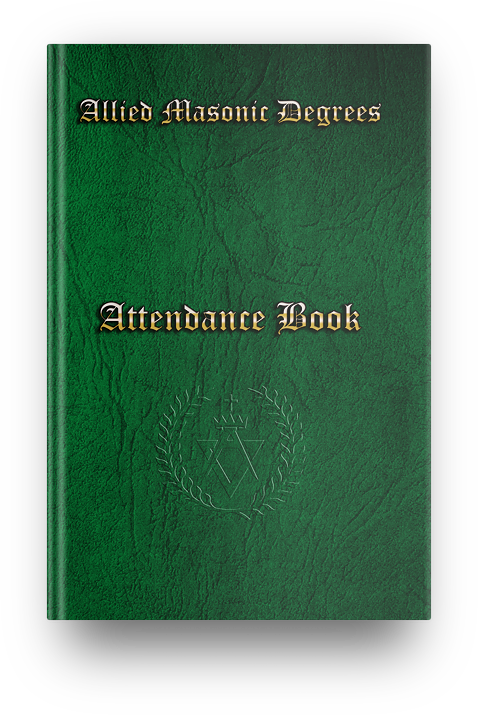 MASONIC ATTENDANCE BOOK - ALLIED DEGREES