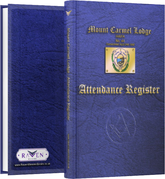 MASONIC ATTENDANCE BOOK - CRAFT - GRAND LODGE OF ISRAEL