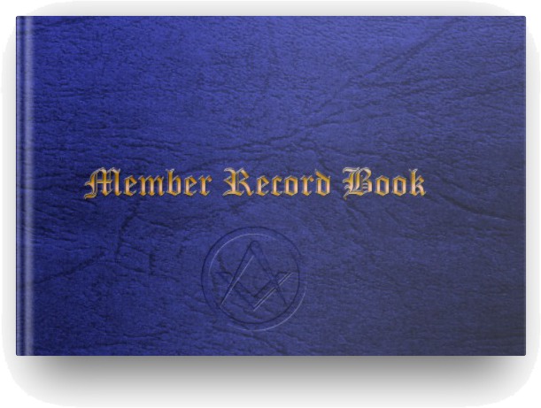 MASONIC MEMBERS RECORD BOOK - CRAFT