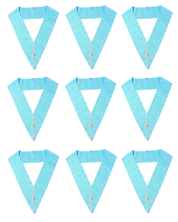 CRAFT LODGE OFFICER COLLARS - SET OF 9