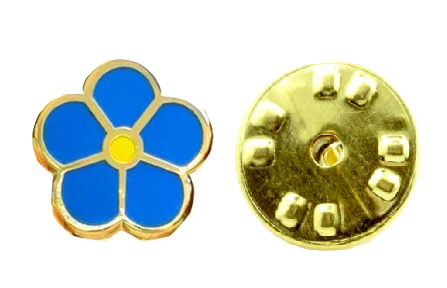 FORGET ME NOT TINY FREEMASON LAPEL PIN
