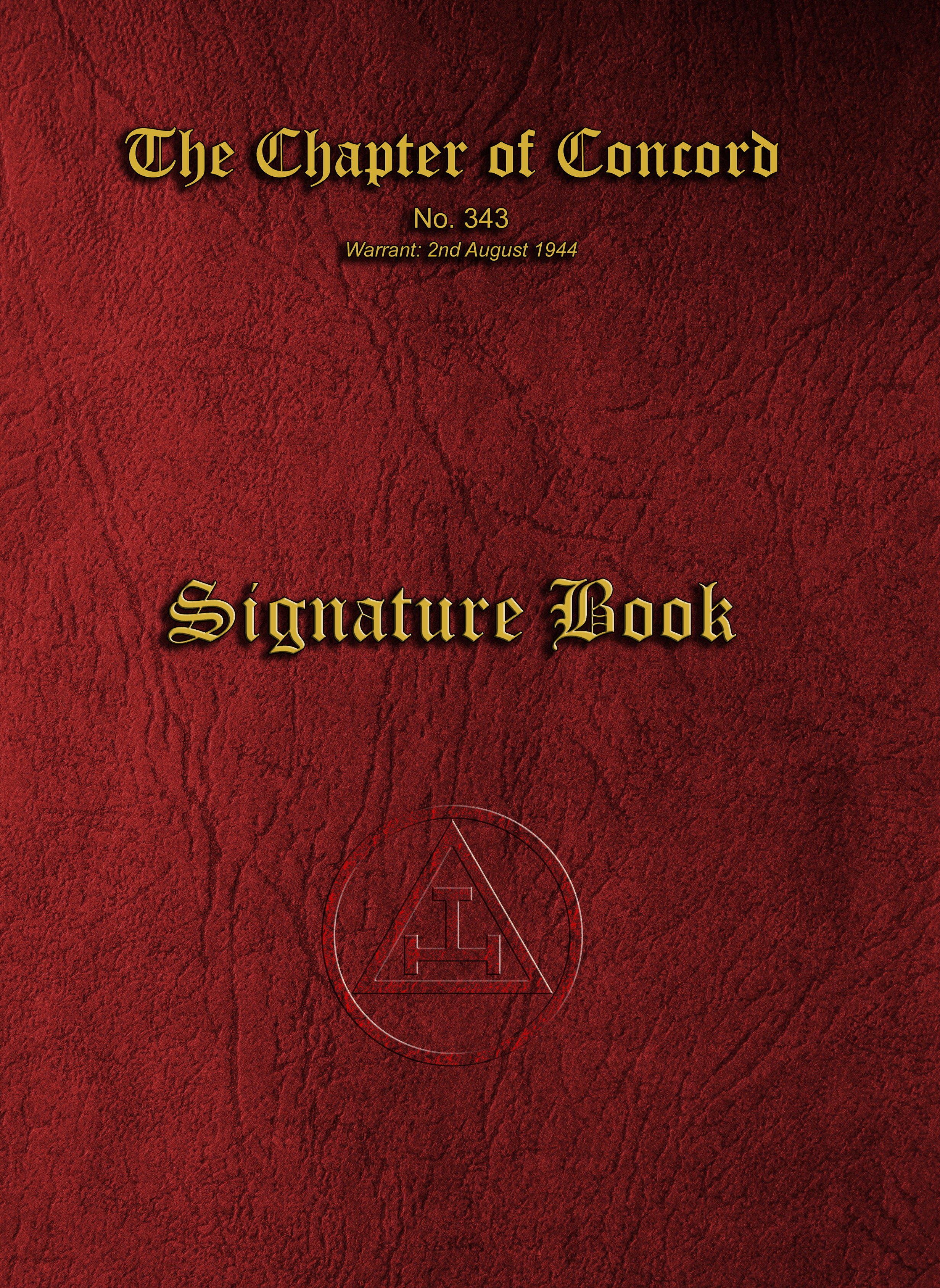 MASONIC ATTENDANCE BOOK - ROYAL ARCH