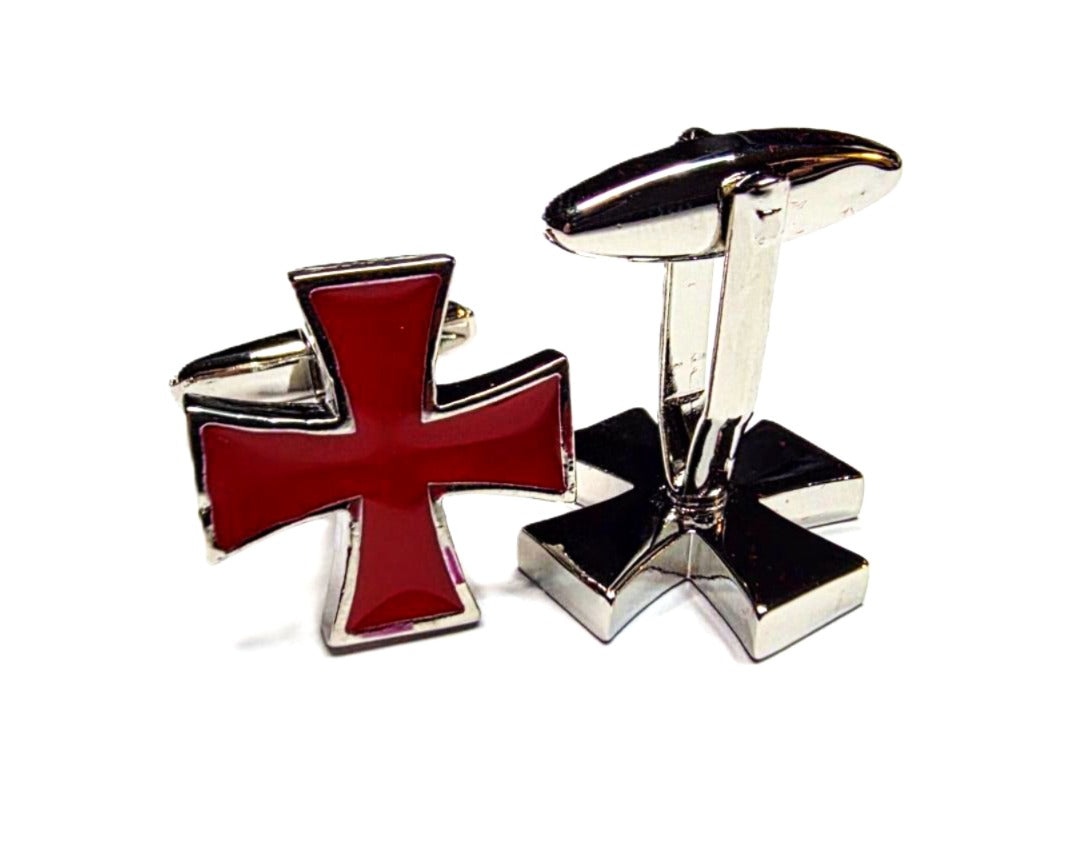 KNIGHTS TEMPLAR CROSS CUFFLINKS