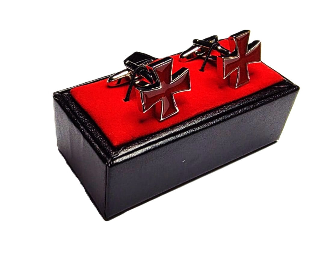 KNIGHTS TEMPLAR CROSS CUFFLINKS