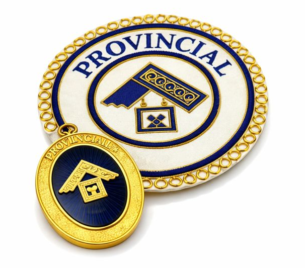 LADY FREEMASON CRAFT PROVINCIAL UNDRESS APRON BADGE & COLLAR JEWEL
