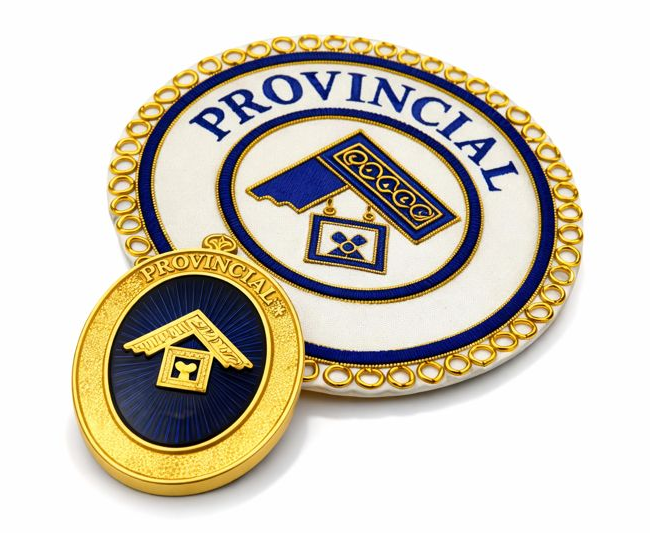 LADY FREEMASON CRAFT PROVINCIAL UNDRESS APRON BADGE & COLLAR JEWEL