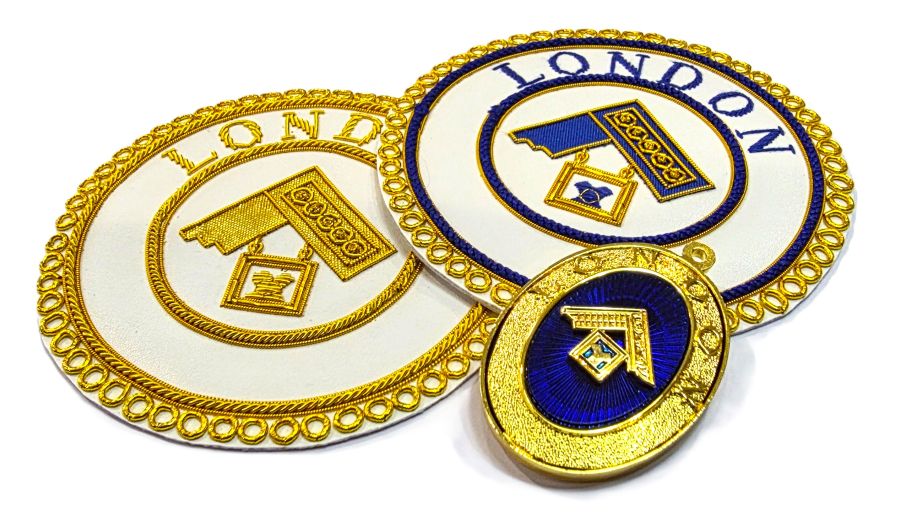 CRAFT LONDON GRAND RANK APRON BADGES & COLLAR JEWEL