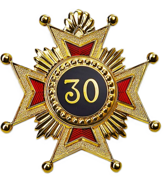 ROSE CROIX 30TH DEGREE STAR JEWEL