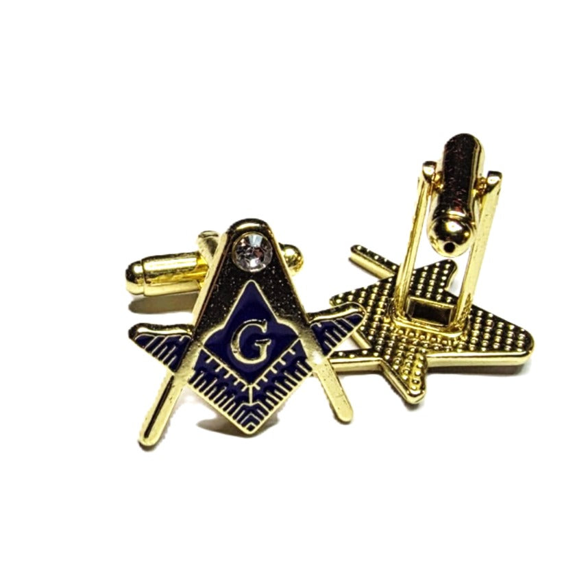 CRAFT SQUARE & COMPASSES 'G' CUFFLINKS