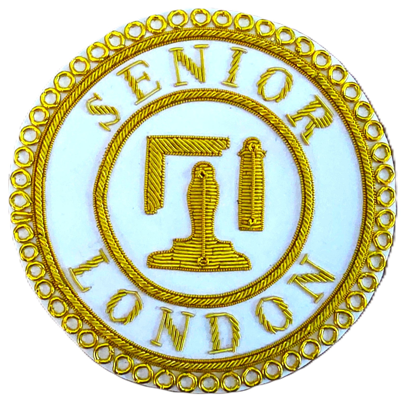 LONDON GRAND RANK MASONIC APRON BADGE - DRESS