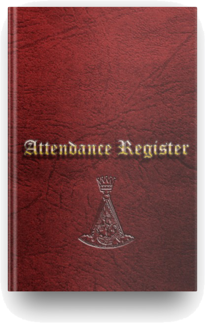 MASONIC ATTENDANCE BOOK - ROSE CROIX