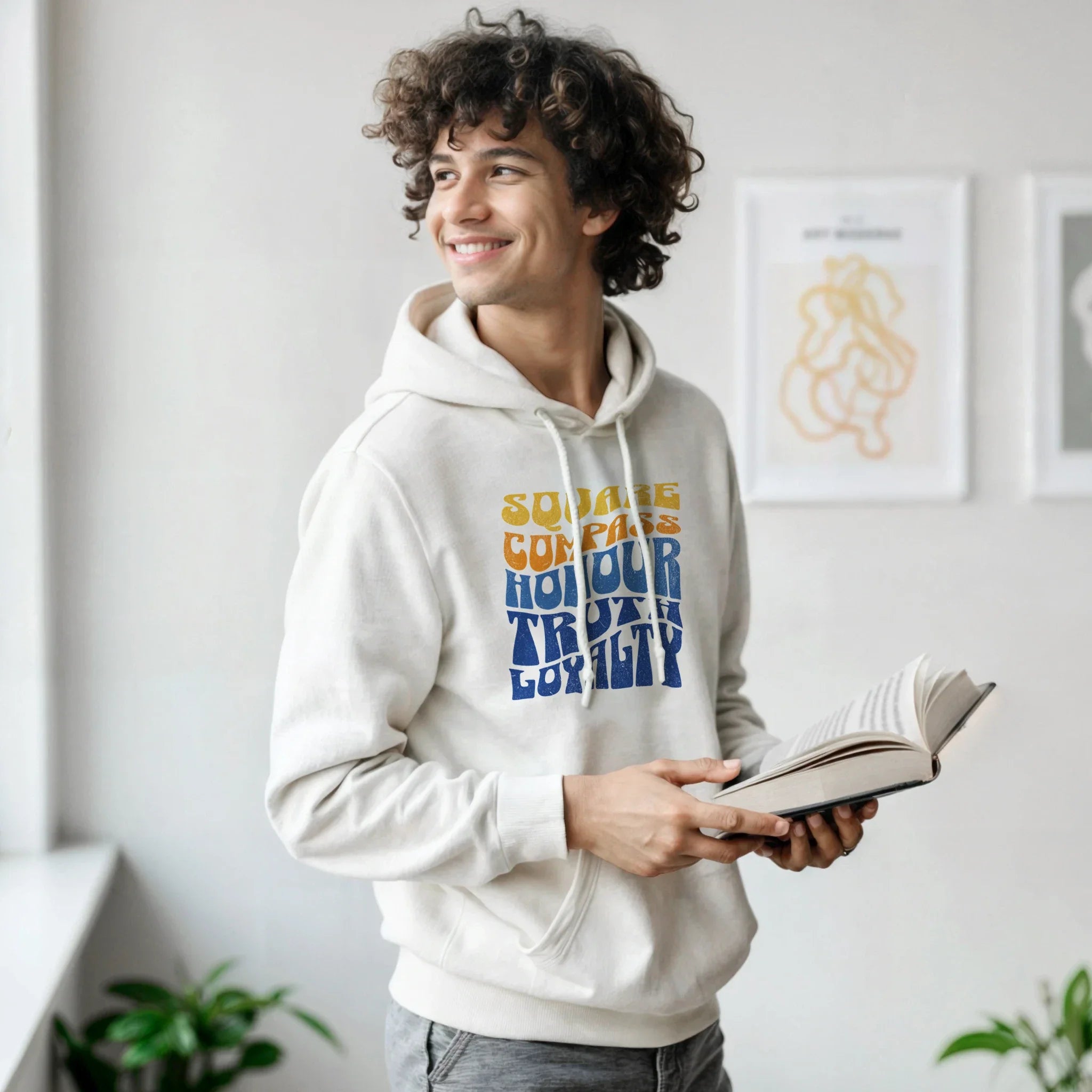 SQUARE & COMPASS HONOUR MASONIC HOODIE - Riverside Regalia