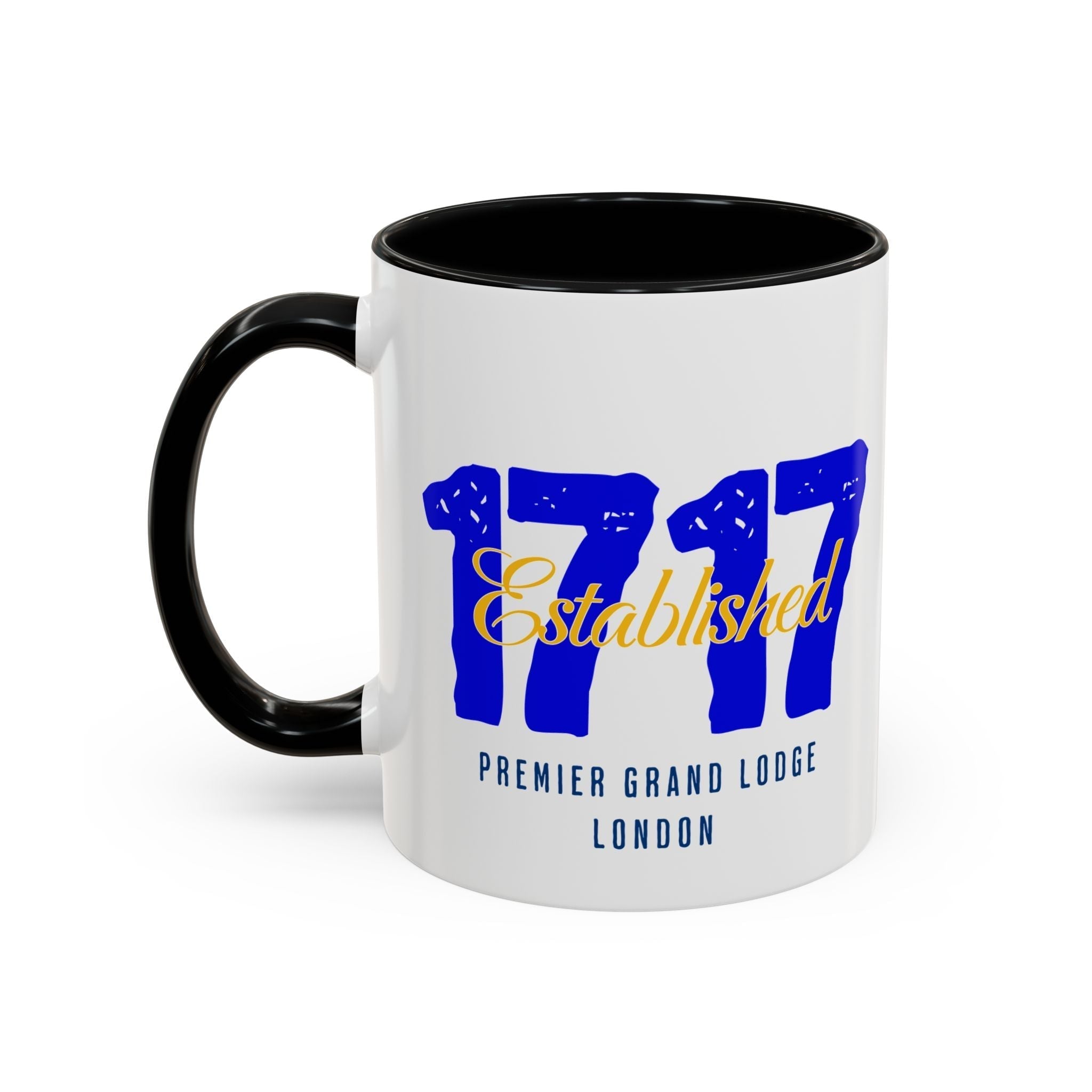 ESTABLISHED 1717 MASONIC CERAMIC MUG