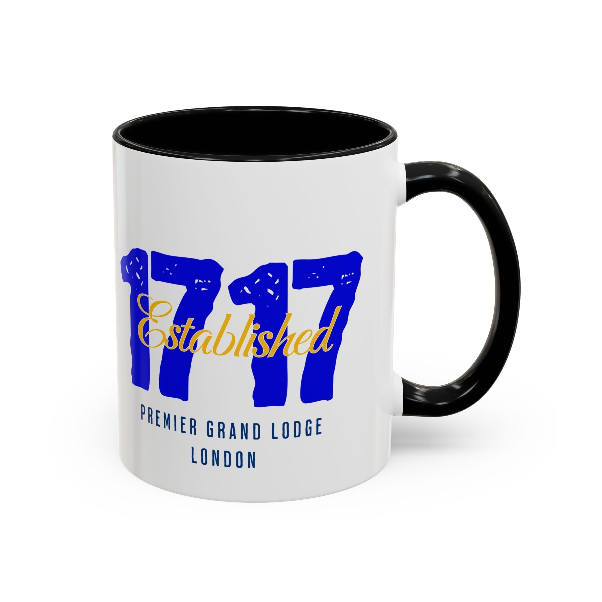 ESTABLISHED 1717 MASONIC CERAMIC MUG