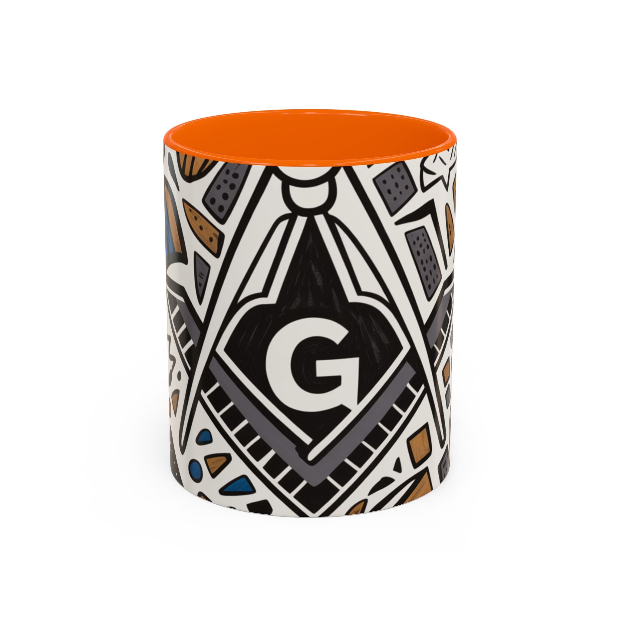 READY-TO-GO GEOMETRIC MASONIC MUG – 11oz - Riverside Regalia