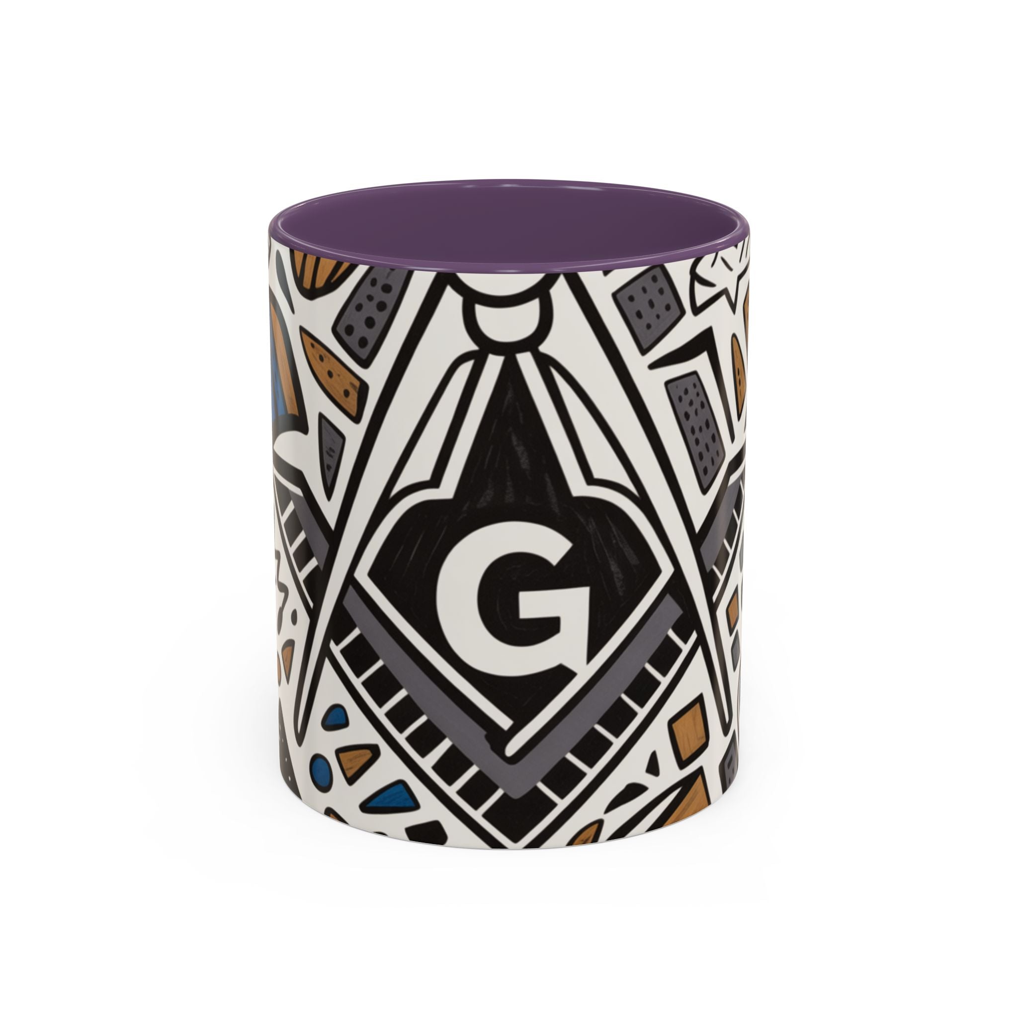 READY-TO-GO GEOMETRIC MASONIC MUG – 11oz - Riverside Regalia