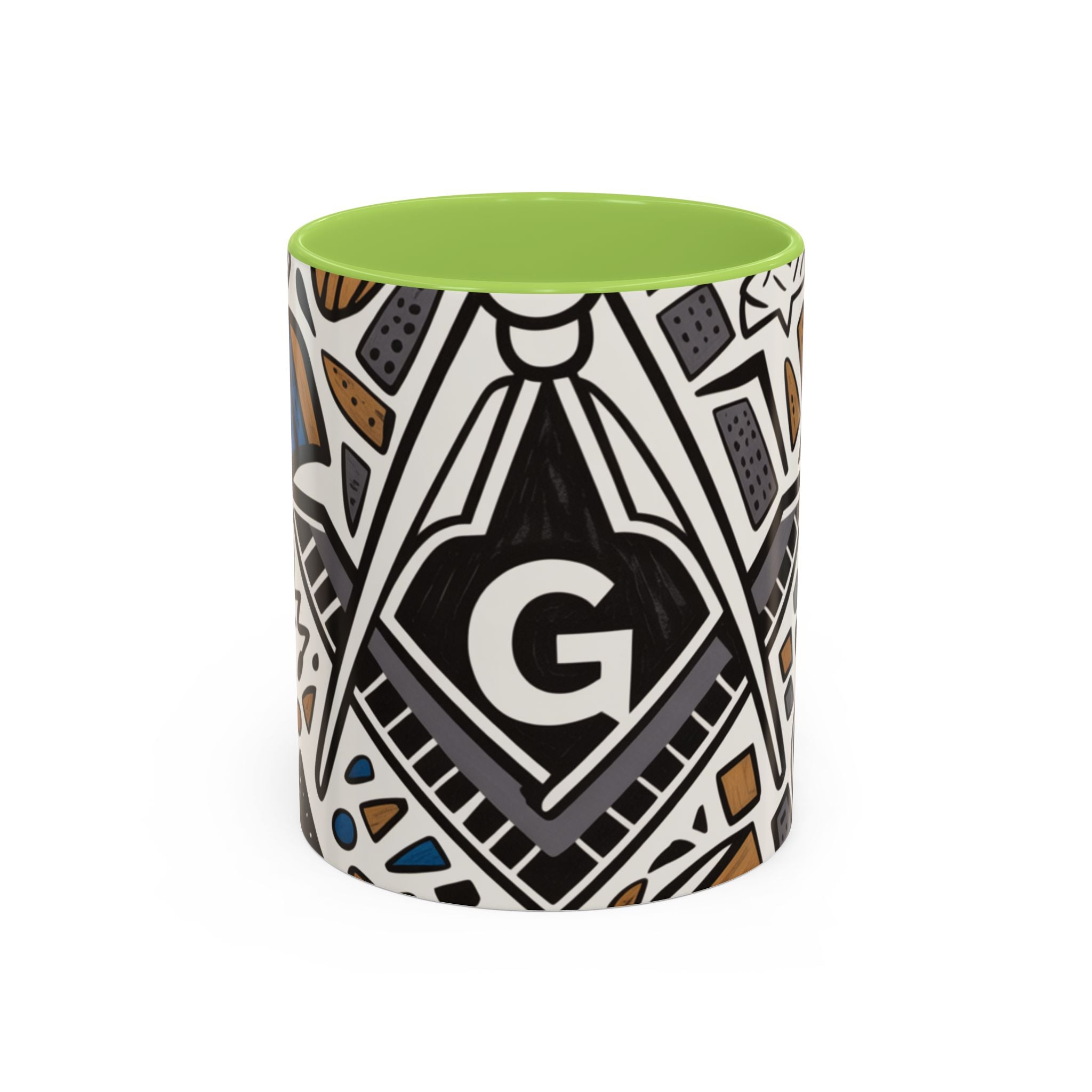 READY-TO-GO GEOMETRIC MASONIC MUG – 11oz - Riverside Regalia