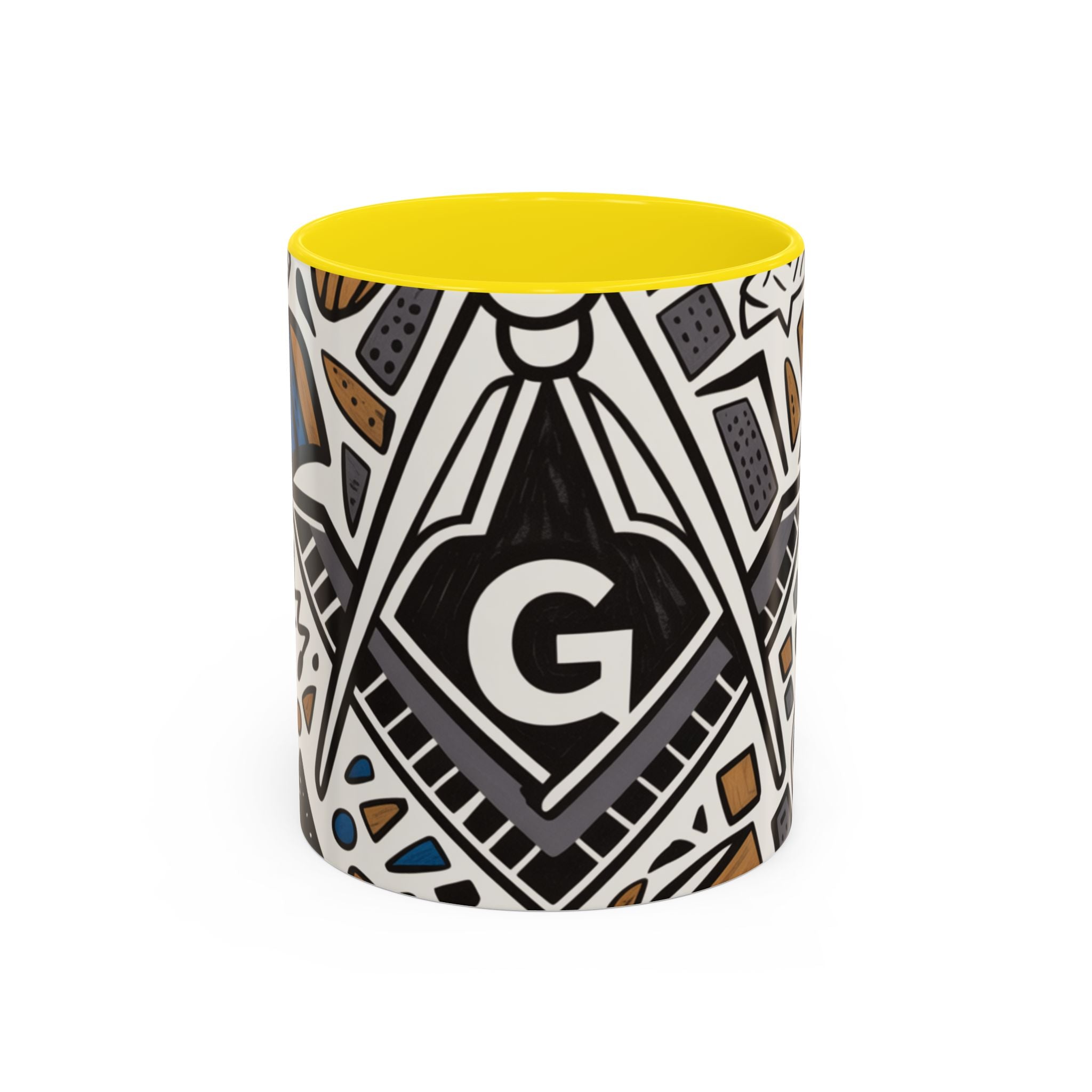READY-TO-GO GEOMETRIC MASONIC MUG – 11oz - Riverside Regalia