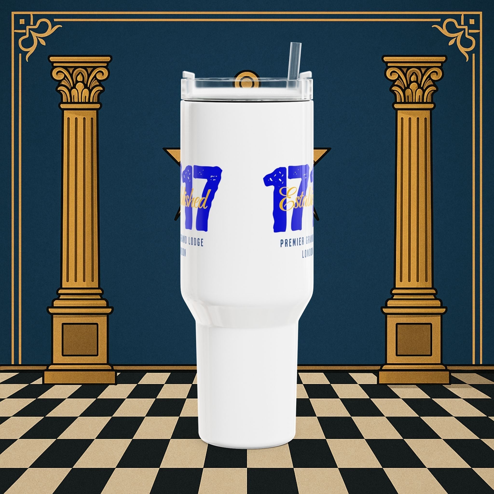 Est. 1717 GRAND LODGE MASONIC 40oz TUMBLER