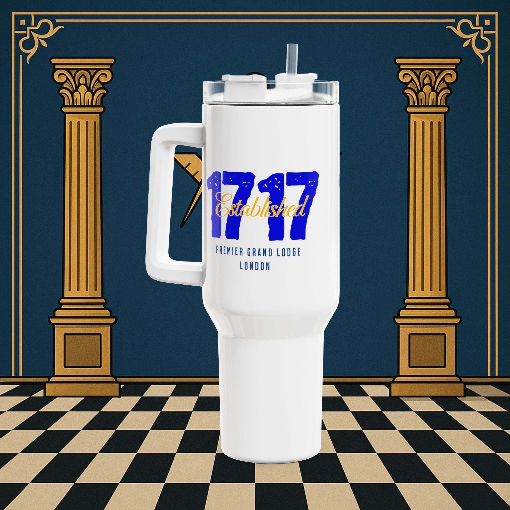 Est. 1717 GRAND LODGE MASONIC 40oz TUMBLER