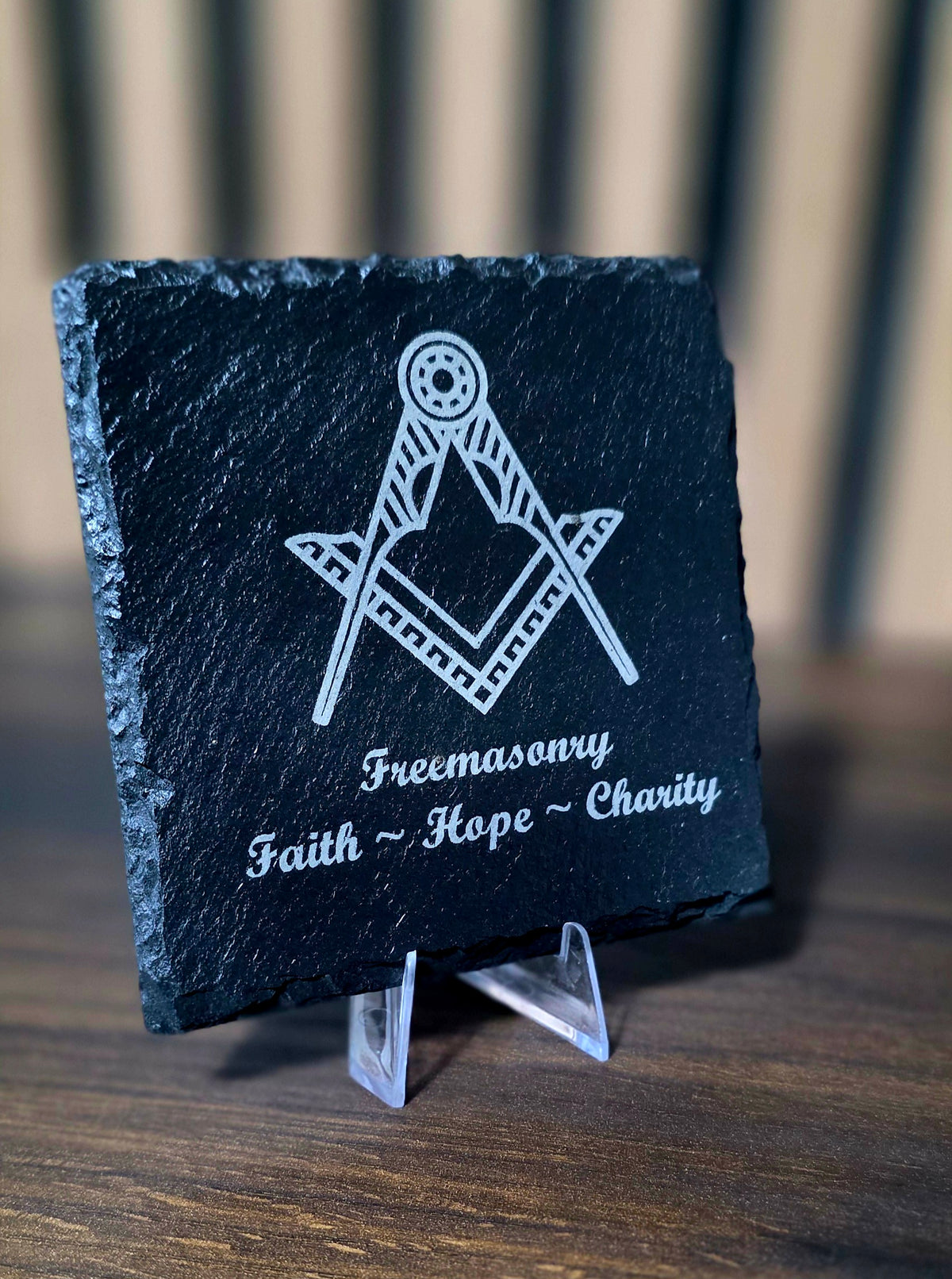FREEMASONRY - FAITH ~ HOPE ~ CHARITY COASTER