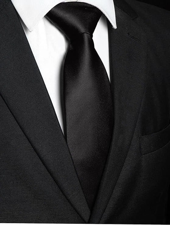CLASSIC BLACK NECK TIE