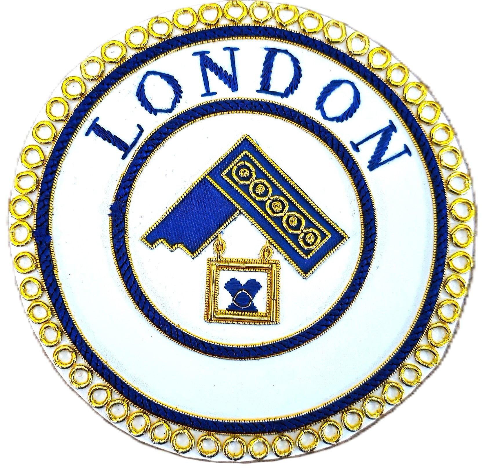 LONDON GRAND RANK MASONIC APRON BADGE - DRESS
