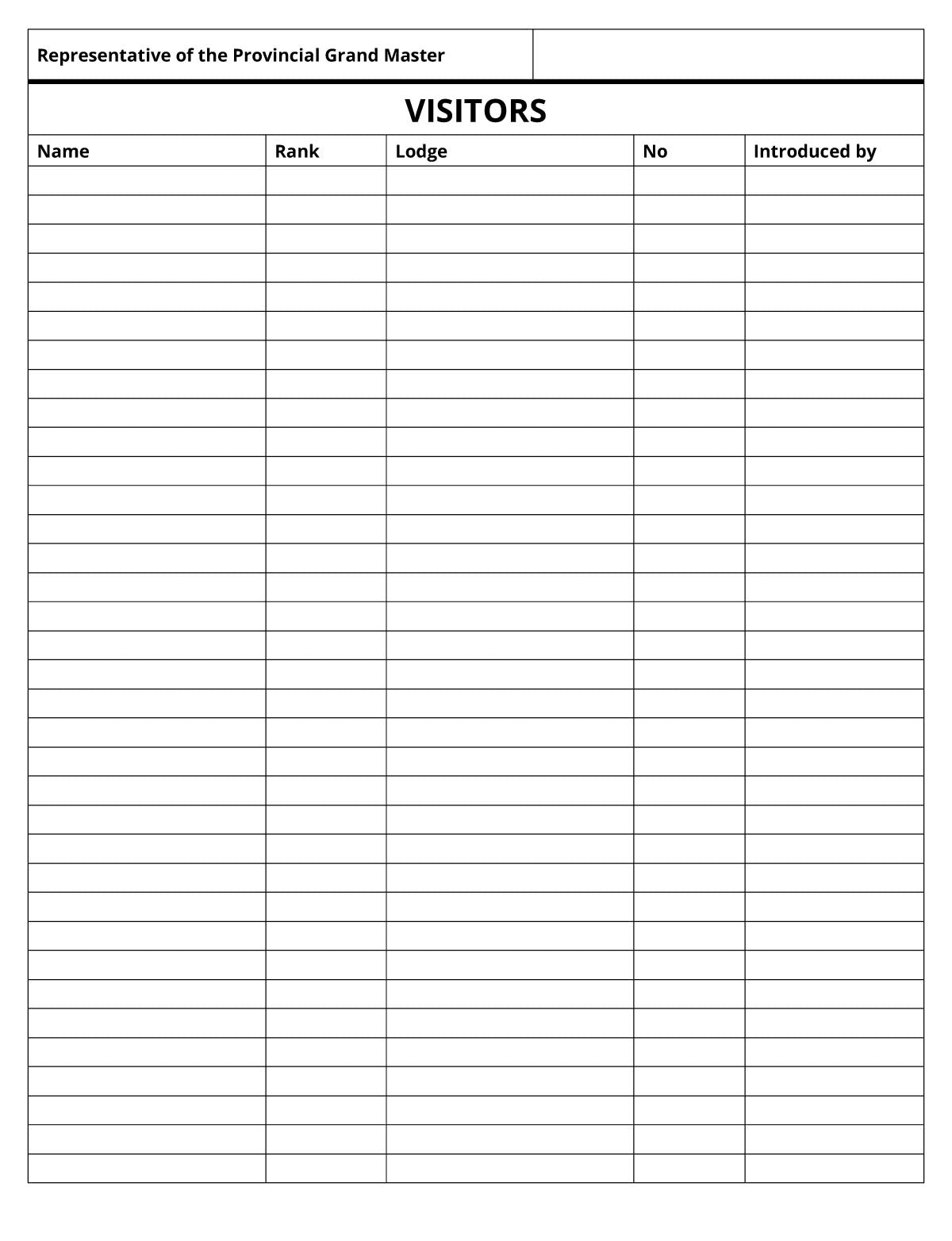 MASONIC ATTENDANCE BOOK - MARK MASON