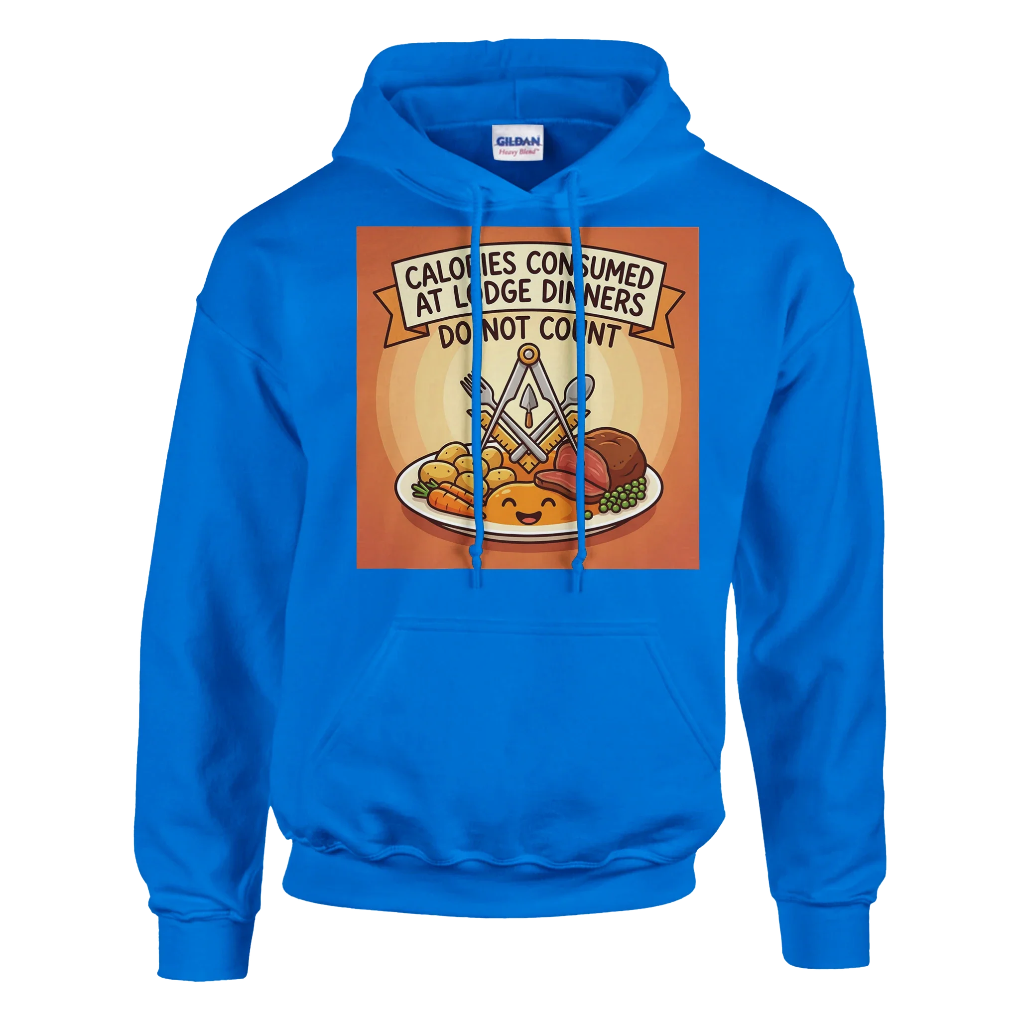 CALORIES CONSUMED AT DINNER - MASONIC HOODIE