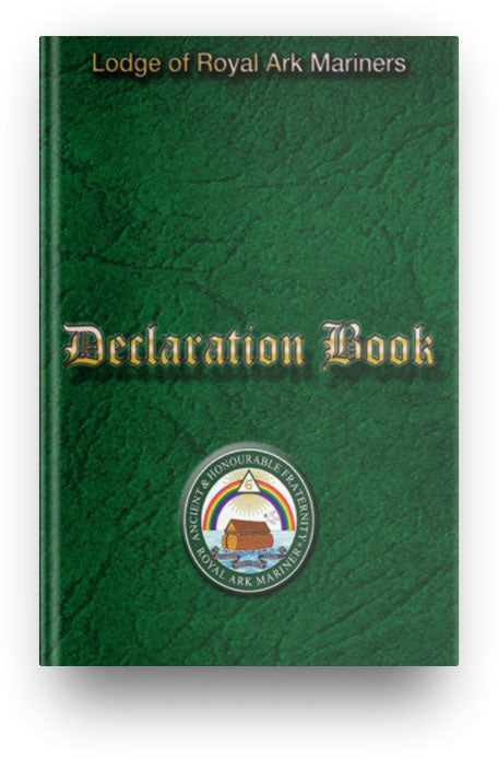 MASONIC DECLARATION BOOK - ROYAL ARK MARINER (RAM)