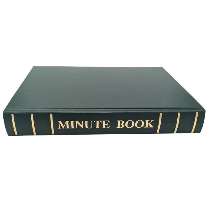 ALLIED MASONIC DEGREES MINUTE BOOK (SKELETON STYLE WITH GUARDS)