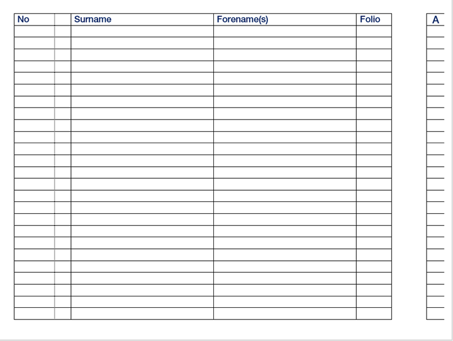 MASONIC MEMBERS RECORD BOOK - CRAFT