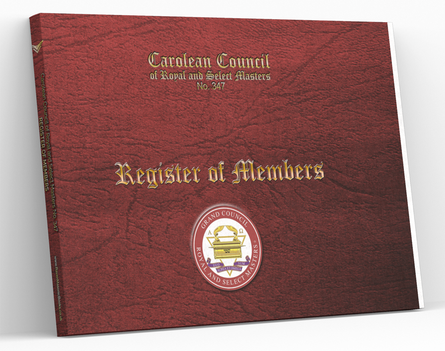 MASONIC MEMBERS RECORD BOOK - ROYAL & SELECT MASTERS