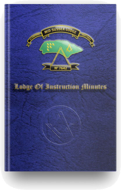 MASONIC LOI MINUTES BOOK - CRAFT