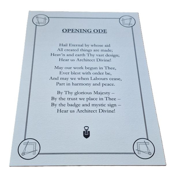 CRAFT - OPENING & CLOSING ODE