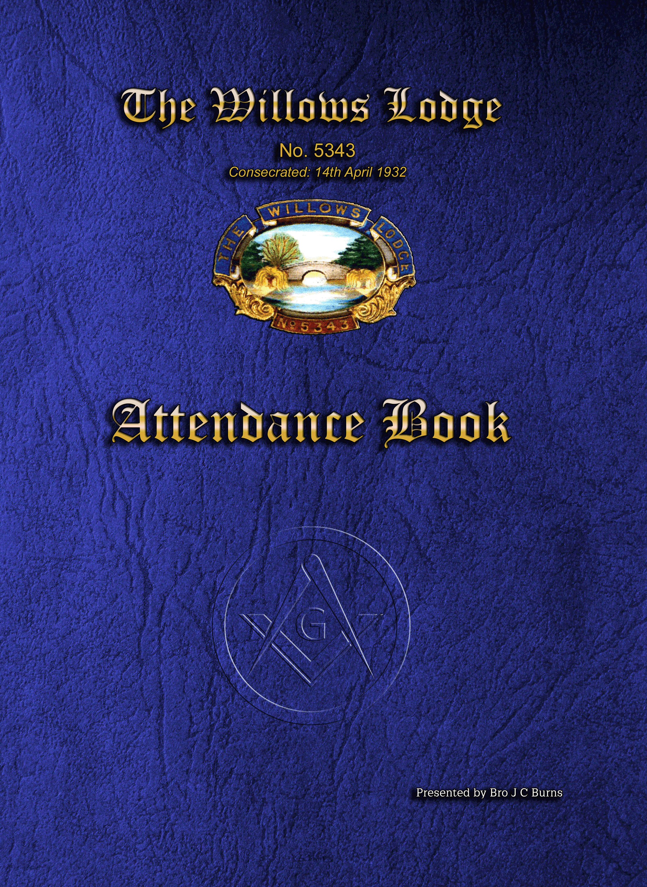 MASONIC ATTENDANCE BOOK - CRAFT