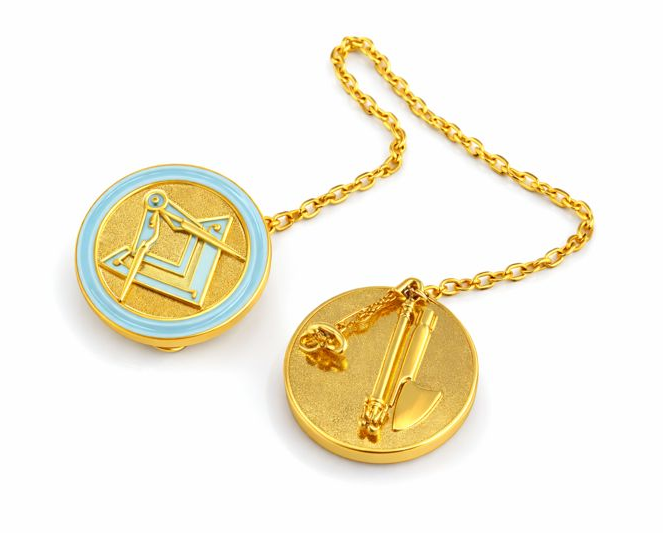 LADY FREEMASON GOWN CLIP & CHAIN