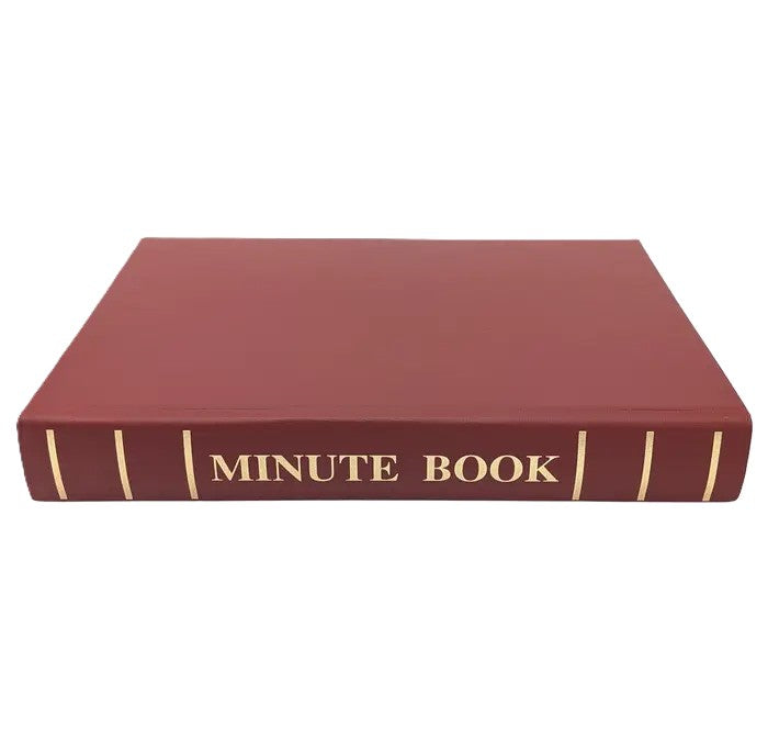 GRAND STEWARDS MINUTE BOOK (SKELETON STYLE WITH GUARDS)