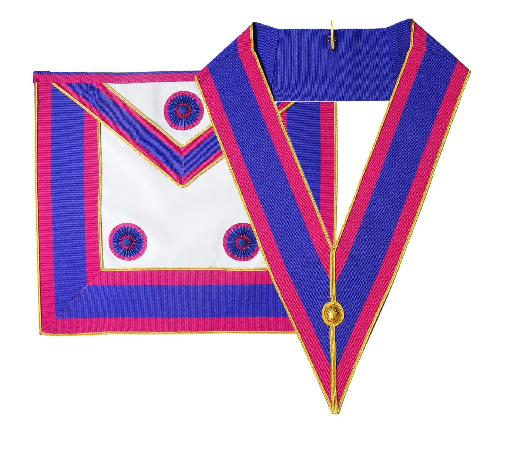 MARK PROVINCIAL UNDRESS ROSETTE APRON & COLLAR