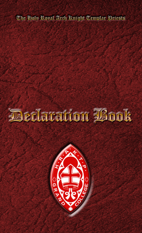 KNIGHT TEMPLAR MASONIC DECLARATION BOOK (A5)