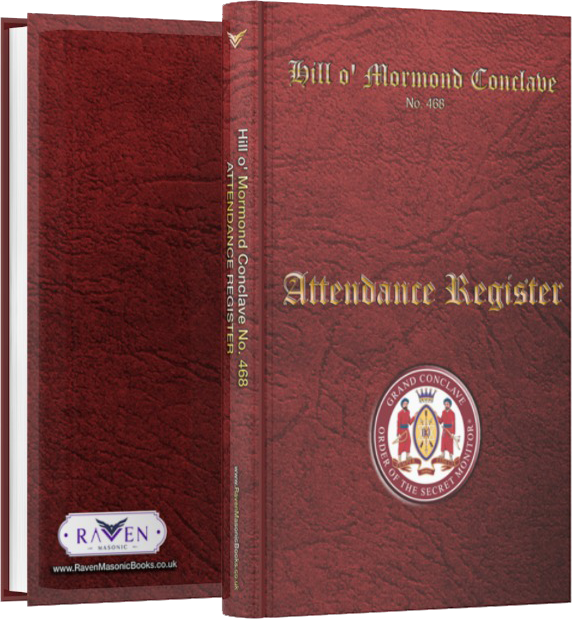 MASONIC ATTENDANCE BOOK - ORDER OF THE SECRET MONITOR (OSM)