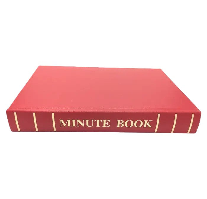 ROYAL ARCH MINUTE BOOK (SKELETON STYLE WITH GUARDS)