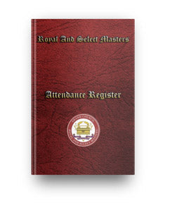 MASONIC ATTENDANCE BOOK - ROYAL AND SELECT MASTERS