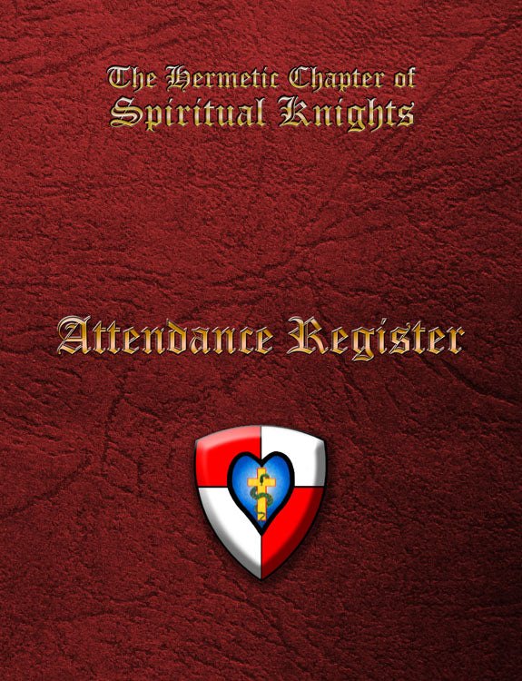 MASONIC ATTENDANCE BOOK - SPIRITUAL KNIGHTS