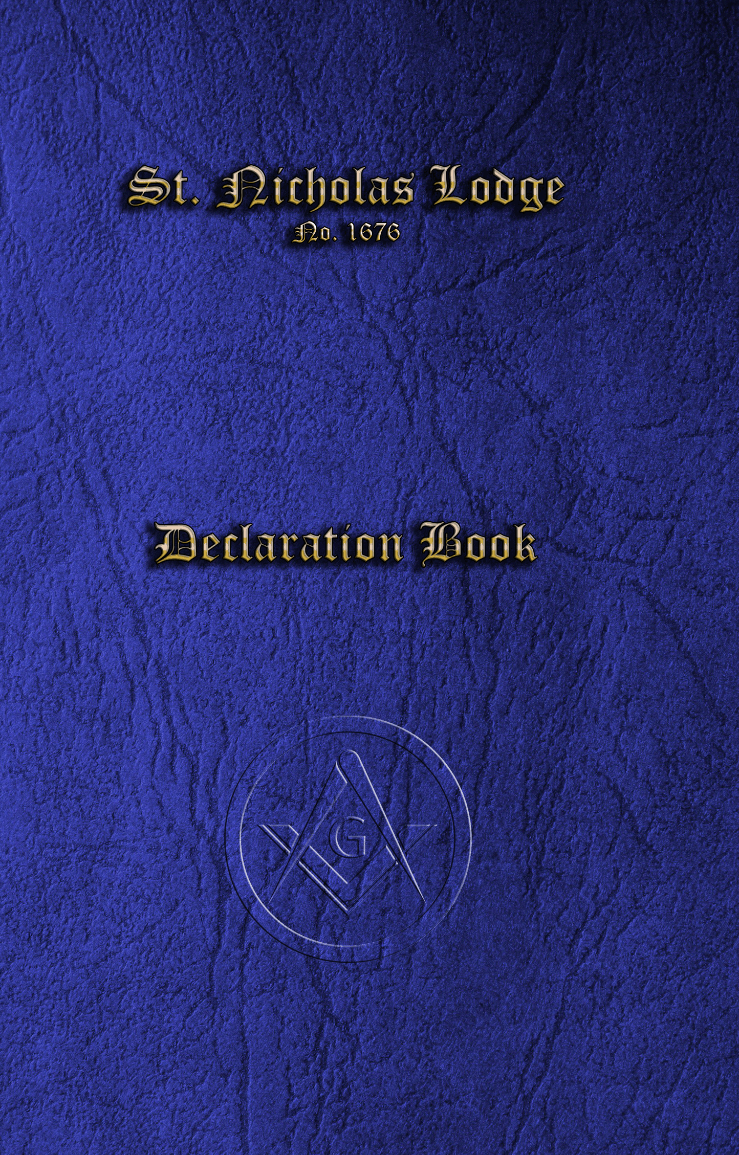 MASONIC DECLARATION BOOK - CRAFT