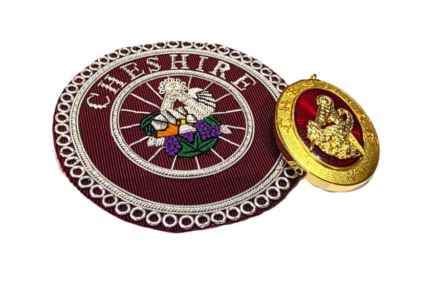 CRAFT PROVINCIAL & DISTRICT STEWARD APRON BADGE & COLLAR JEWEL
