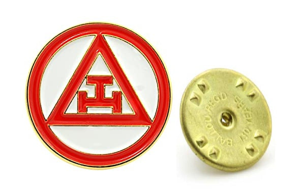 ROYAL ARCH ROUND TRIPLE TAU LAPEL PIN
