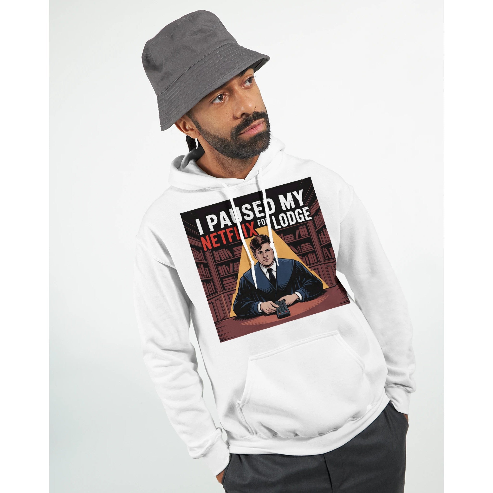 "I PAUSED MY NETFLIX FOR LODGE" HOODIE